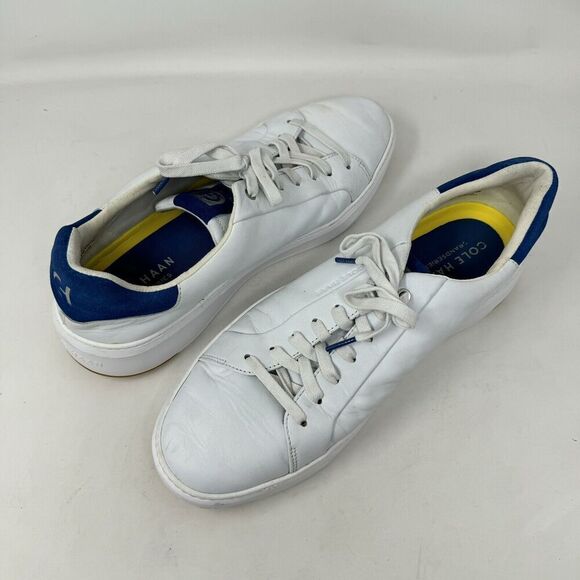 Cole Haan Grand Series Sneaker Optic White Leather C35001 Men's Size 11.5‎ - Picture 1 of 11